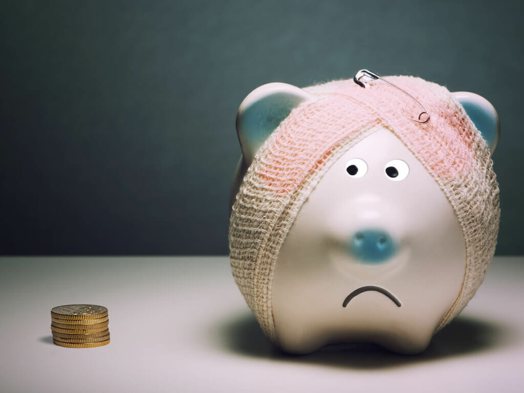 being broke