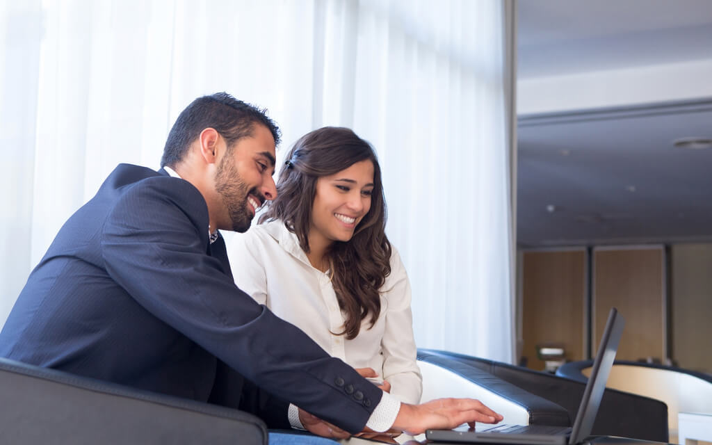 young business couple