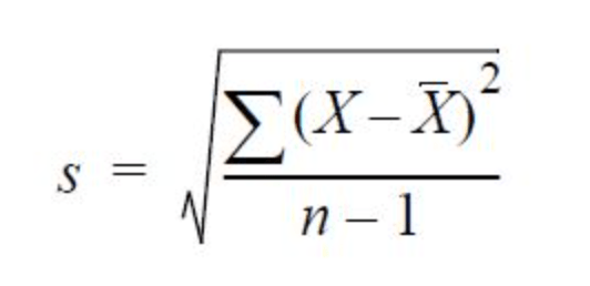 standard deviation formula