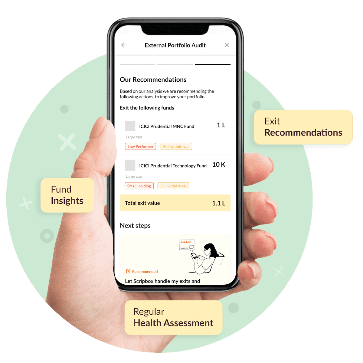 Scripbox mobile app showcase